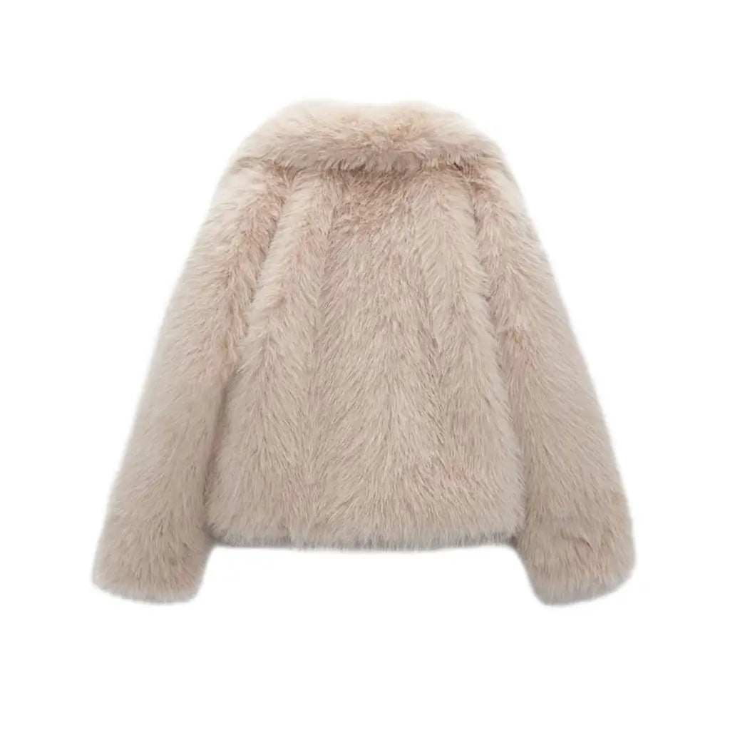 Jaqueta Luxuosa de Pelo Sintético