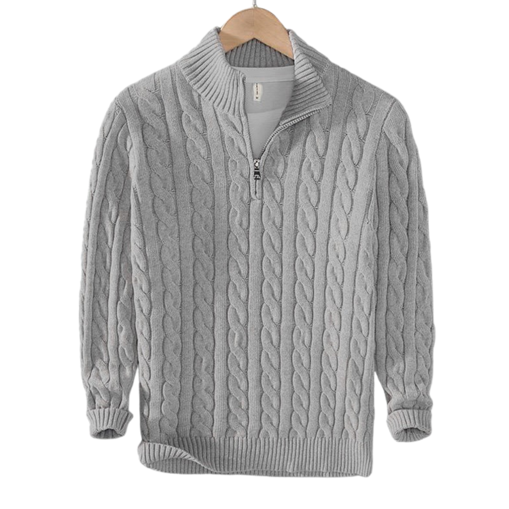 MAYFAIR HALF ZIP SWEATER