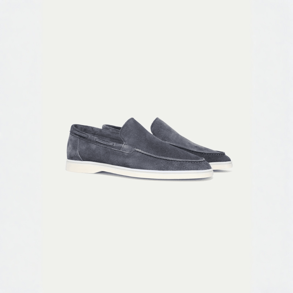 MEN’S REFINED SUEDE LOAFER - Grey - Sovira