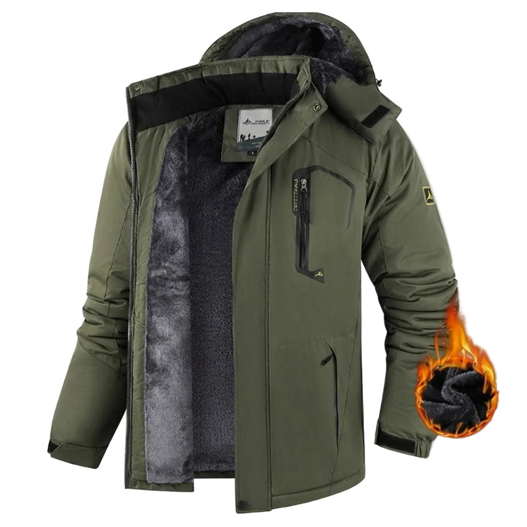 MEN’S WATERPROOF WINTER JACKET -SUPPORTS DOWN TO -15°C