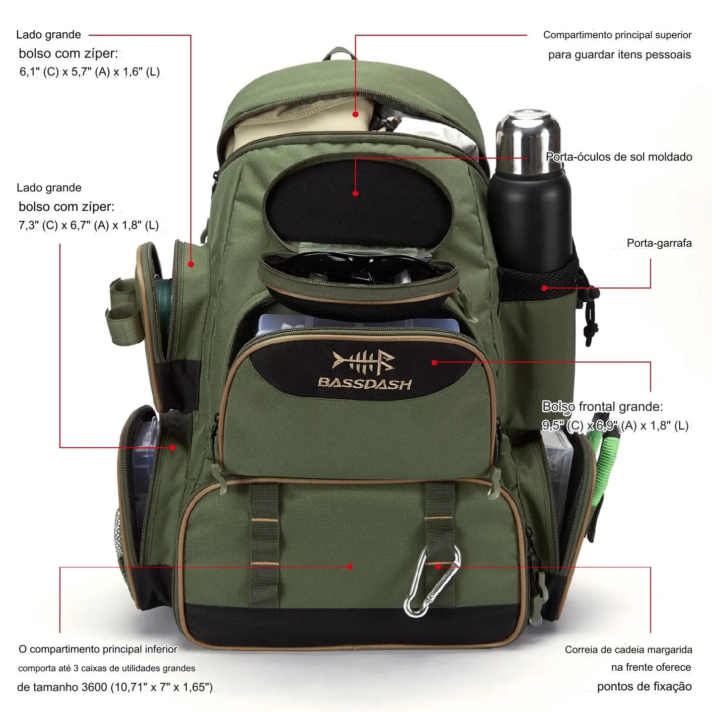 MULTIFUNCTIONAL TACTICAL FISHING RUCKSACK