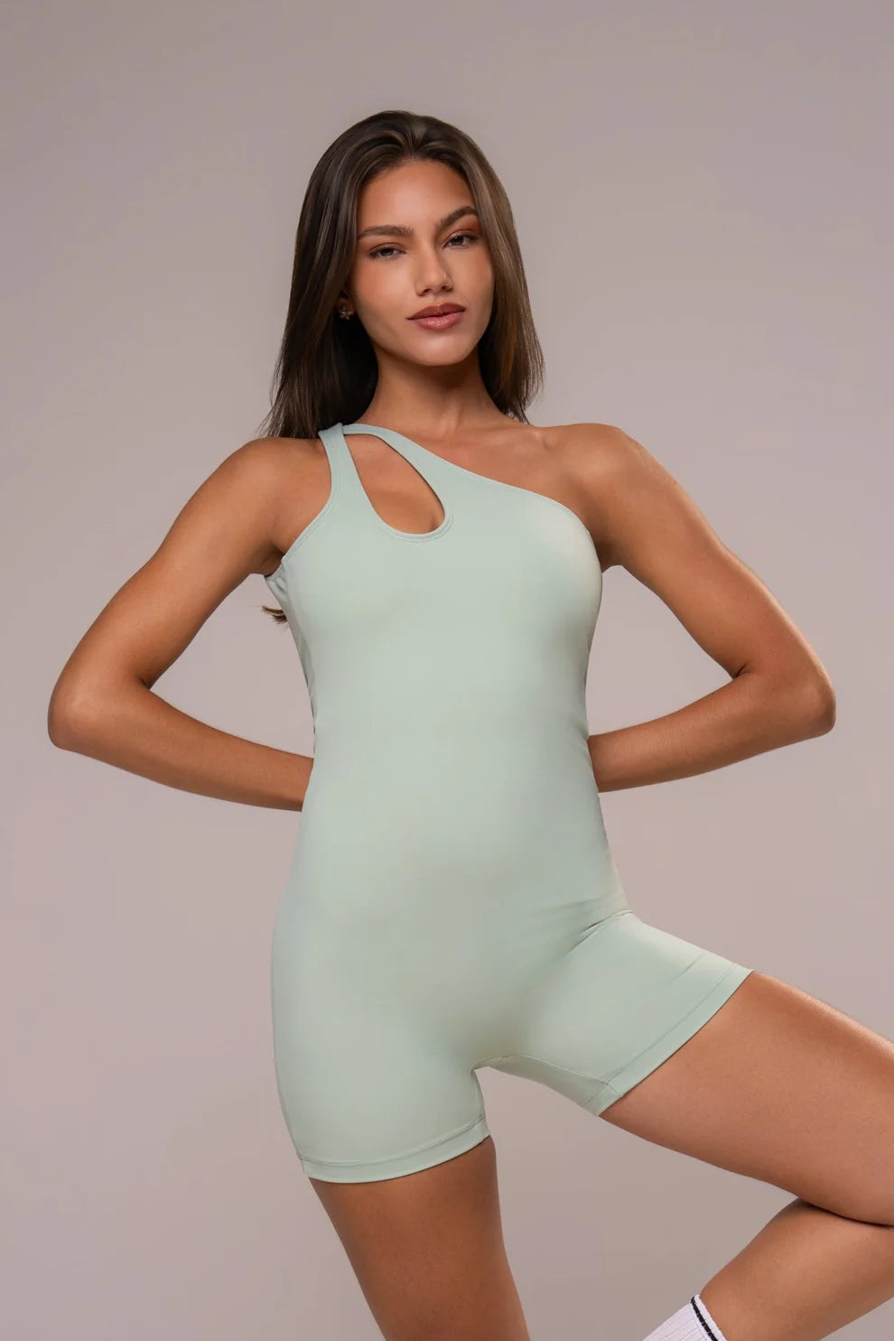 Matcha Sculpt Asymmetric Jumpsuit