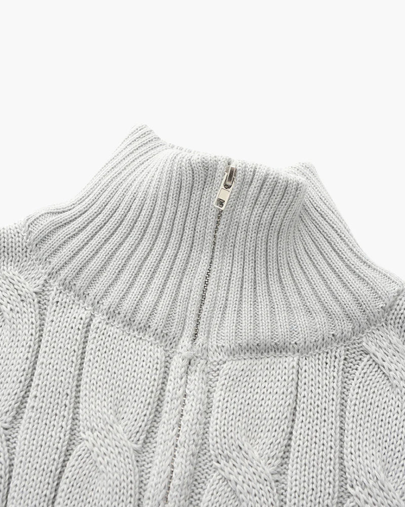 MAYFAIR HALF ZIP SWEATER
