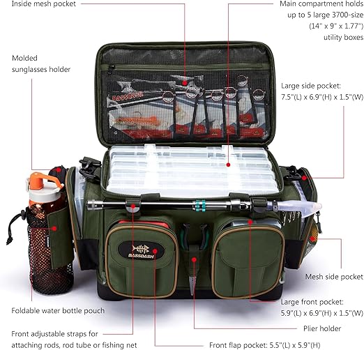 WATER-RESISTANT FISHING RUCKSACK