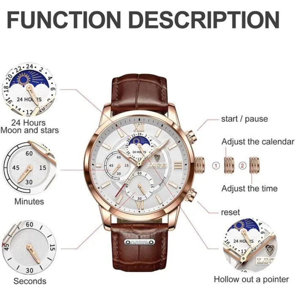 BLACKMERE STAINLESS STEEL WATCH