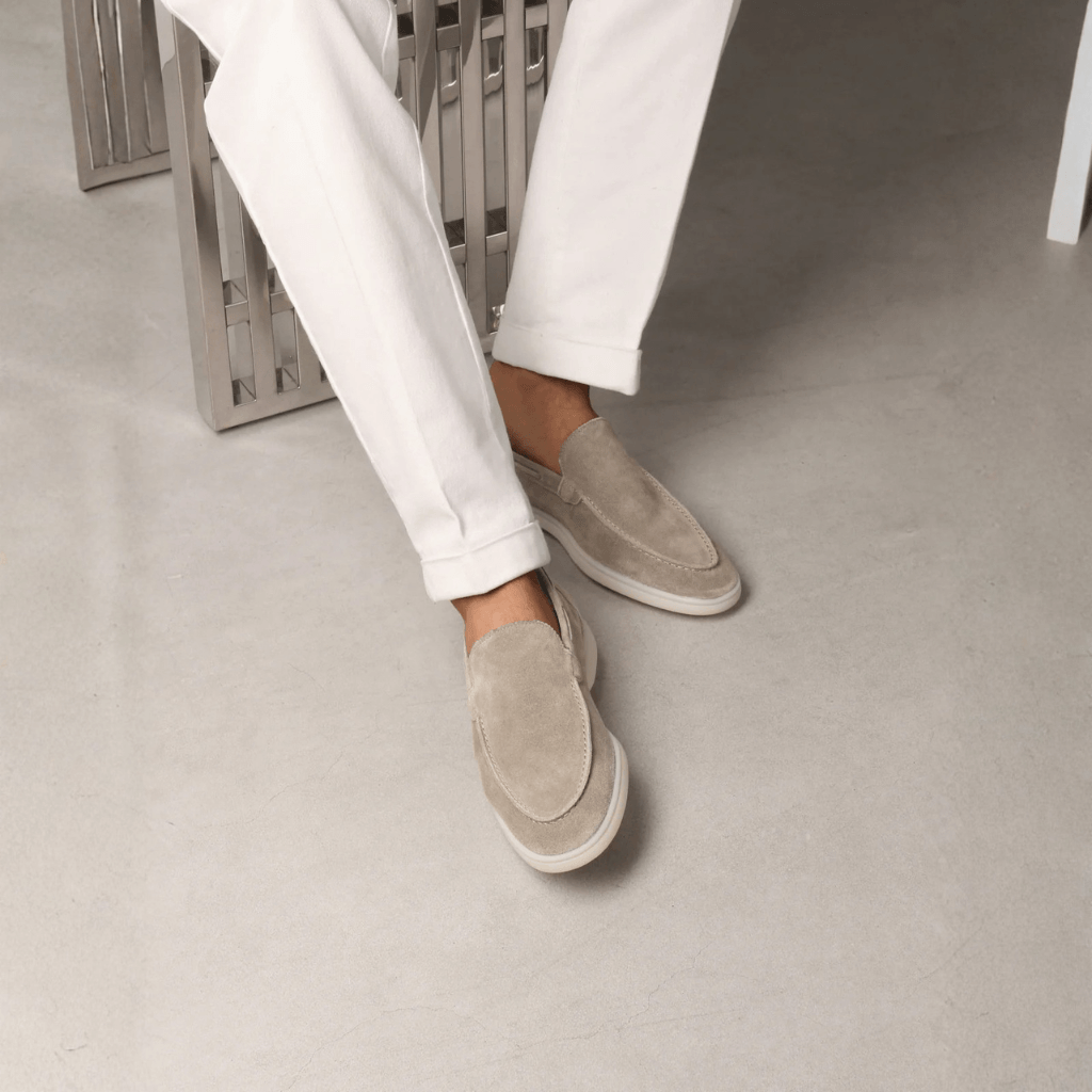 MEN’S REFINED SUEDE LOAFER - Taupe