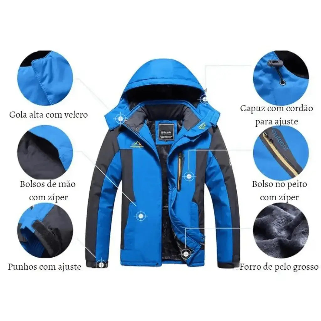 MEN’S WATERPROOF WINTER JACKET -SUPPORTS DOWN TO -15°C